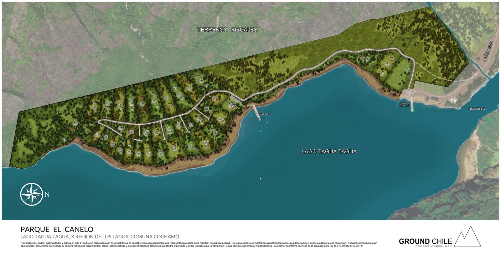 Masterplan Parque El Canelo, Lago Tagua Tagua