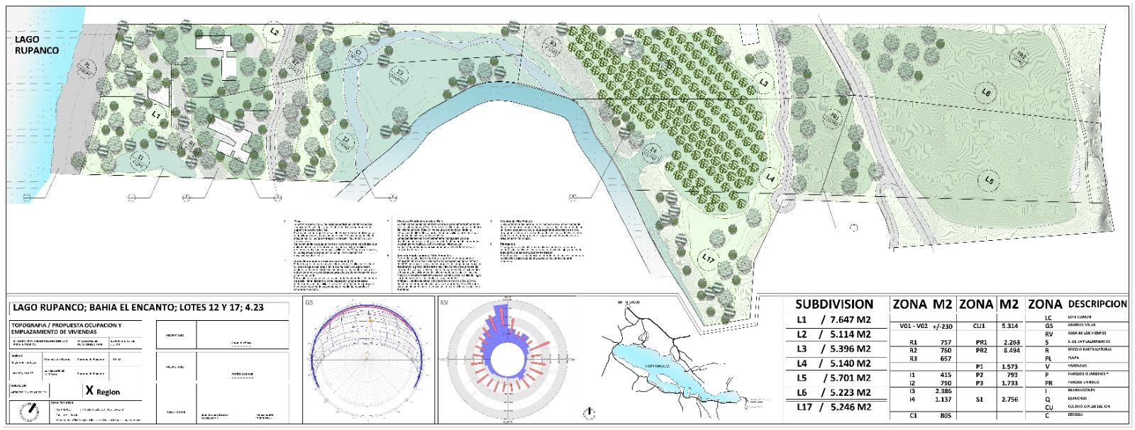 Plano de subdivisión Lago Rupanco, Bahía El Encanto